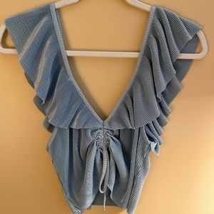 Light Blue Zara Top